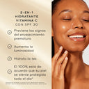 Beneficios de la crema de día Daily Radiance Vitamin C: previene los signos del envejecimiento, aumenta la luminosidad, hidrata la tez