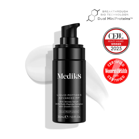 Suero facial Liquid Peptides Advanced de Medik8 con 30% complejo peptídico-8
