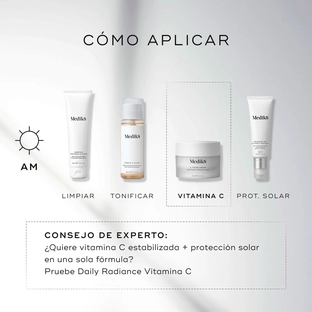 Restaura la luminosidad de la piel con la crema facial C-Tetra Cream
