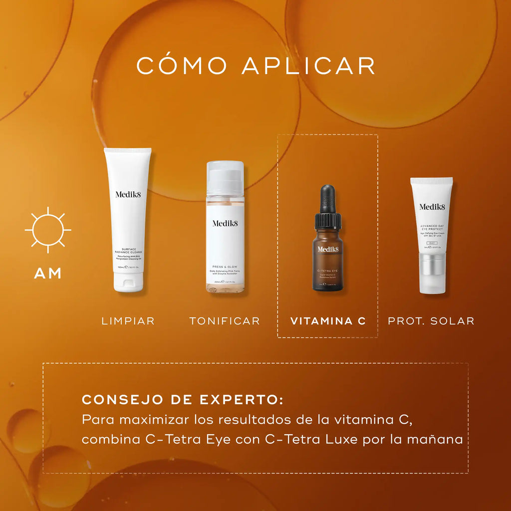 Sérum contorno de ojos que ilumina y tonifica C-Tetra Eye