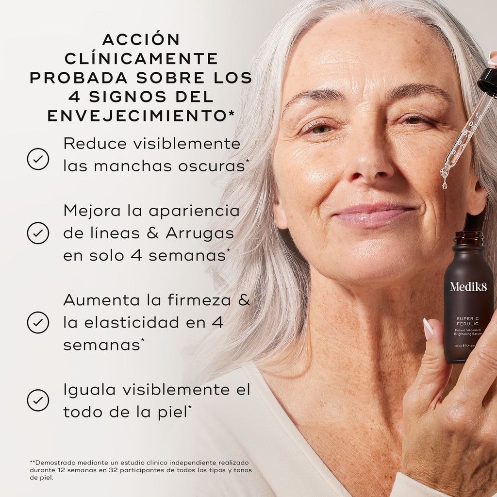 Sérum iluminador con vitamina C Super C Ferulic de Medik8 